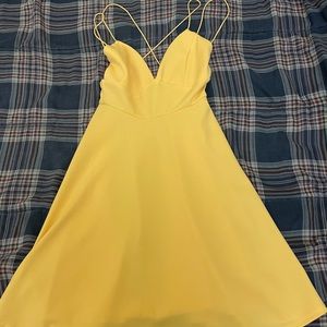 Yellow Skater dress